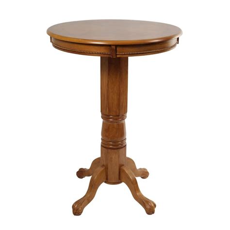 Verina grey/espresso dining room set with square table. Boraam Florence Brush Oak Pub/Bar Table-71142 - The Home Depot