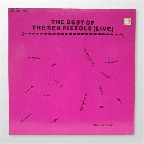 Sex Pistols The Best Of The Sex Pistols Live