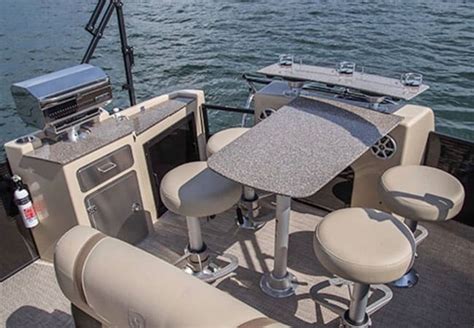 Pontoon Boat Bar Table And Furniture Ideas How To Create Your Own