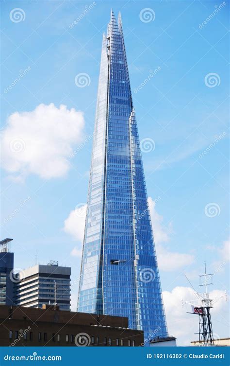 The Shard Of Glass Famous Skyscraper Standing 306 Meters High London