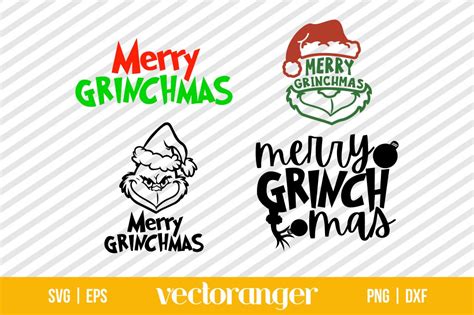 Merry Grinchmas Svg Cut Files Vectoranger