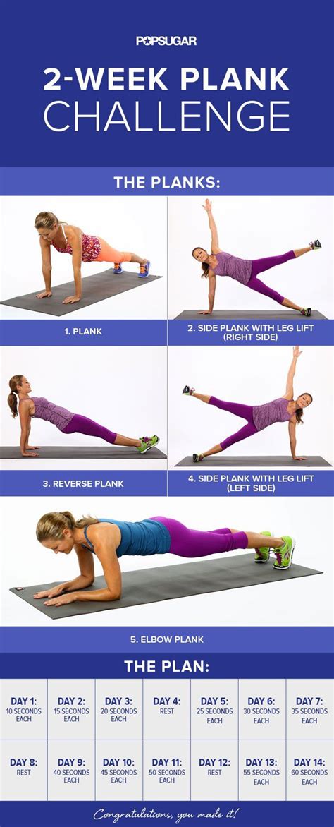 2 Week Plank Challenge Build Up To A 5 Minute Plank Fitness Body