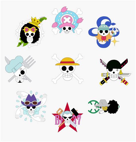 Art Id One Piece Crew Jolly Rogers Hd Png Download Transparent