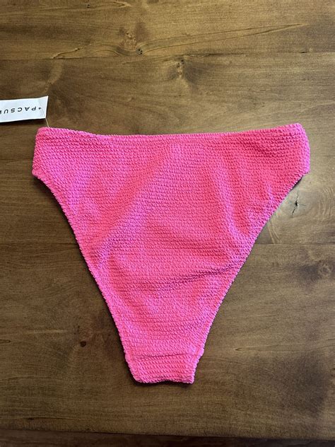 Pacsun La Hearts Bikini Bottom Small Pink High Rise Swim Nwt Ebay