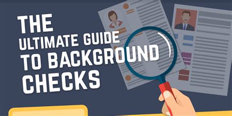 The Ultimate Guide To Background Checks Infographic Lead Grow Develop