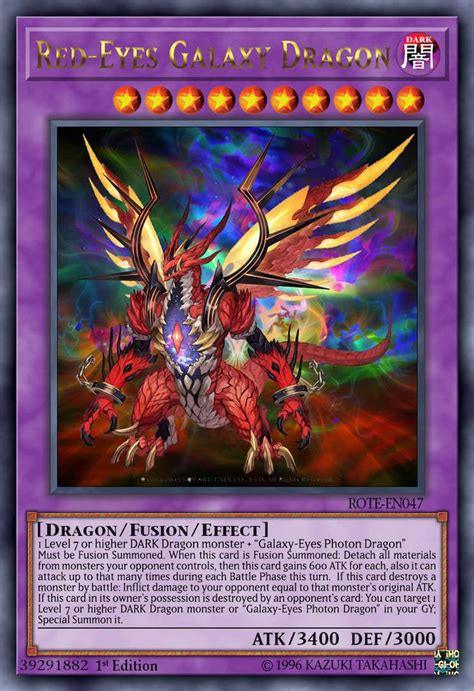 Red Eyes Galaxy Dragon By Chaostrevor On Deviantart Yugioh Dragon
