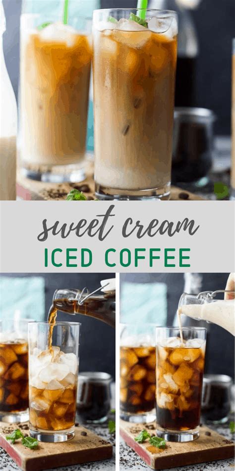 Perfect Homemade Iced Coffee Recipe With A Sweet Cream Finish