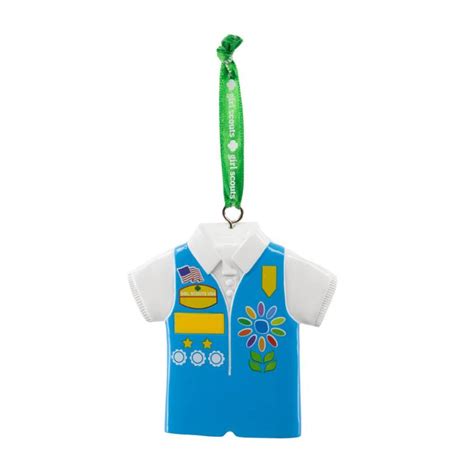 Girl Scout Daisy Vest Ornament In 2020 Girl Scout Daisy Vest Girl