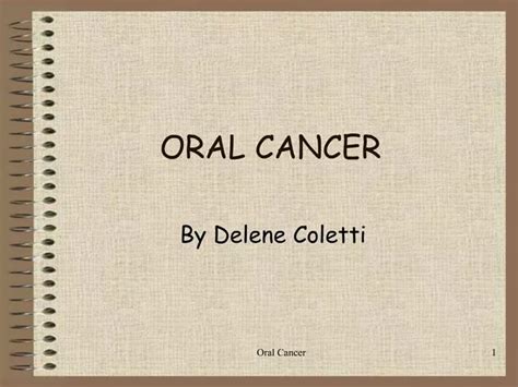 Ppt Oral Cancer Powerpoint Presentation Free Download Id460644