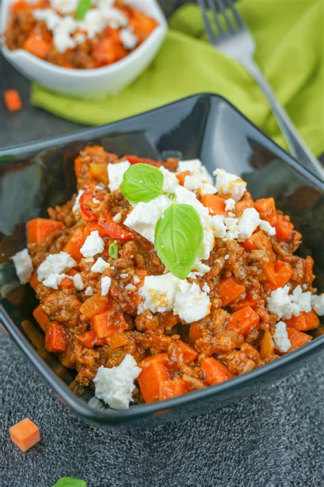 Süßkartoffel Hackfleisch Pfanne