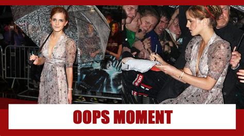 oops have a look at emma watson wardrobe malfunction at the premiere of harry potter in 2009