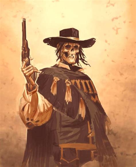 Gunslinger Cowboy Character Design Cowboy Artwork Western