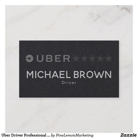 Postcards, jumbo mailers, rack cards #uber Driver Professional Black Minimalist Business Card (With images) | Printing business cards ...