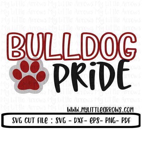 Bulldog pride svg SVG DxF EpS Cut file Bulldogs Svg | Etsy