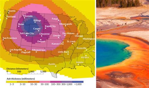 Yellowstone Volcano Caldera Map Shows Usa Covered In Ash After Eruption Science News