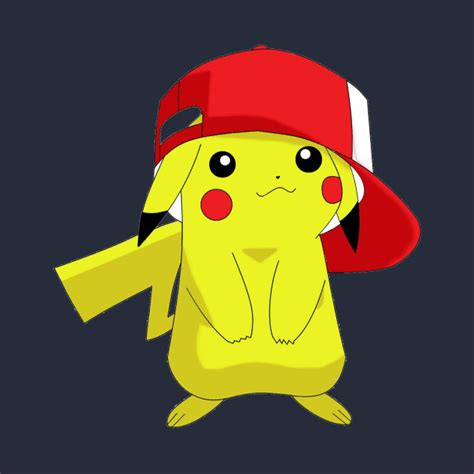 Pikachu With Ash Hat Ace69 T Shirt Teepublic