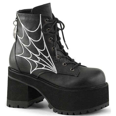 Webbed Ranger Womens Platform Gothic Boot Demonia Gothic Boots