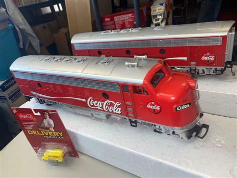 Lgb 29570 Coca Cola Coke F7 A B Diesel Locomotive Engine Train Set Mint