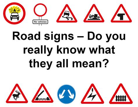 Road Signs Do You Really Know What They Mean Uk