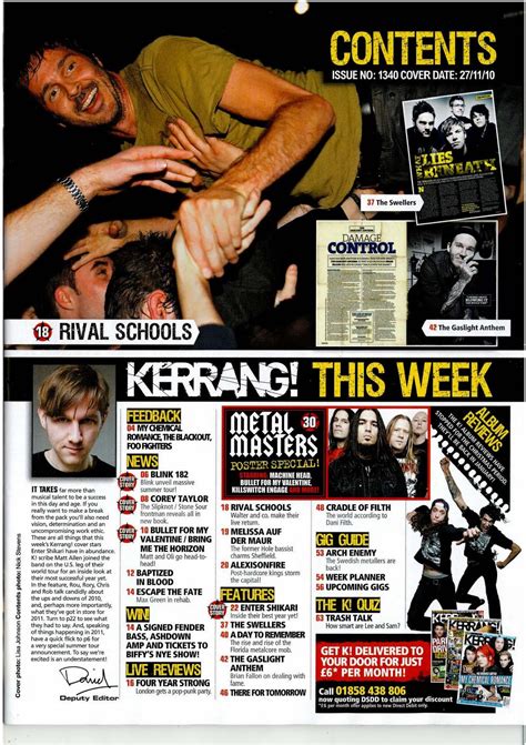 Tegan Gladman5088 As Print Media Coursework Kerrang Magazine