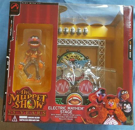 Muppets 25 Years Electric Mayhem Stage W Animal And Drum Kit By