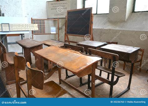 Old Classroom Stock Image Image Of Wooden School Stay 35236763