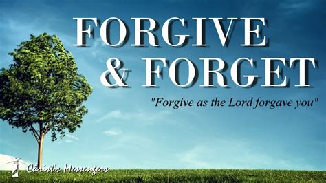 Forgive And Forget Part 1 The Root Of Unforgiveness