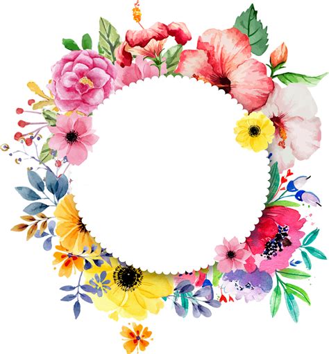 Download Flower Designs Png Clip Transparent Circle Flower Design Png