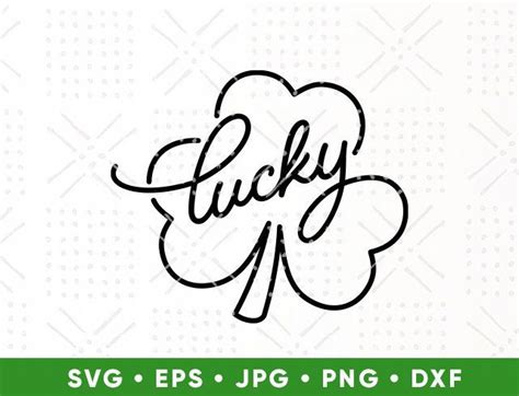 Lucky Shamrock Svg Digital File Funny T Shirt File Download Etsy
