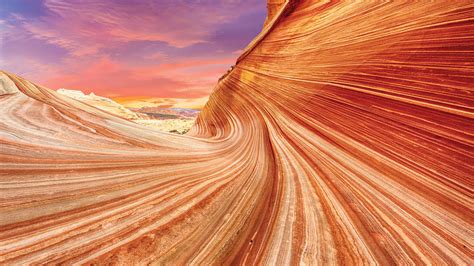 The Slot Canyon Known As The Wave In Coyote Buttes North Utah