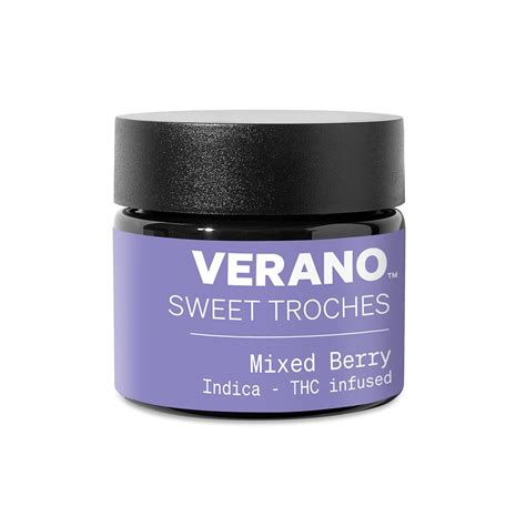 Mixed Berry Indica 10pk 100mg Verano Sweet Troches Jane