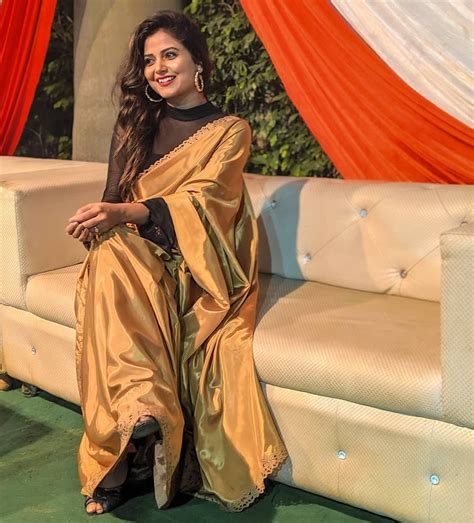 Image May Contain One Or More People And People Sitting Elegant Saree Saree Saree Look