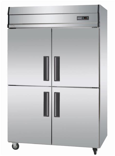 Stainless Steel Commercial Direct Cooling Four Door Upright Freezer
