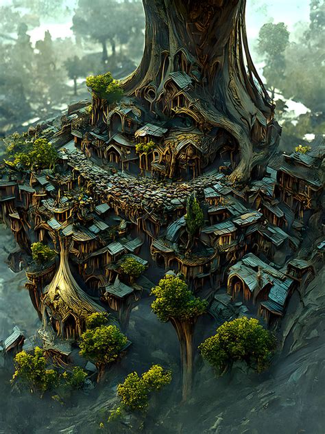 Elven Village In The Swamp By Travcoart On Deviantart