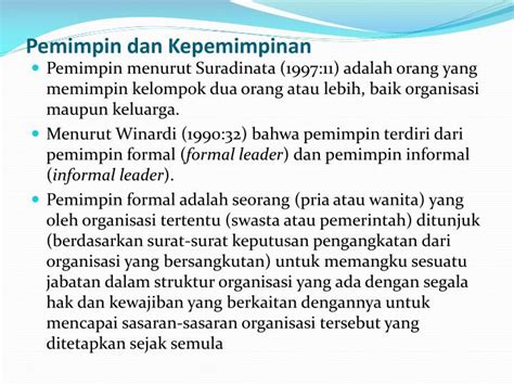 Ppt Pemimpin Dan Kepemimpinan Powerpoint Presentation Free Download