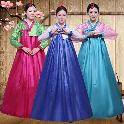 Women Korean Traditional Costume Stage Performance Hanbok Dresses