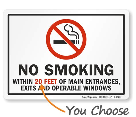 California No Smoking Signs 35 X 5 To 18 X 24 Inches Sku S 9426