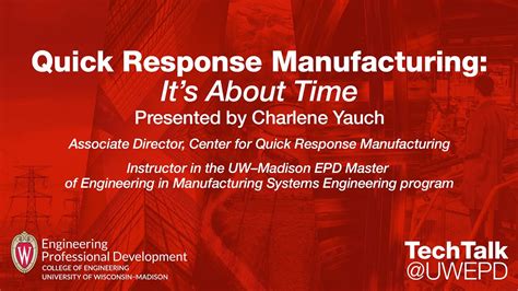 Quick Response Manufacturing Its About Time Youtube