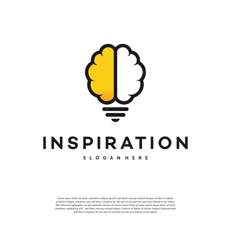 Premium Vector Modern Brain Bulb Logo Concept Intelligence Logo