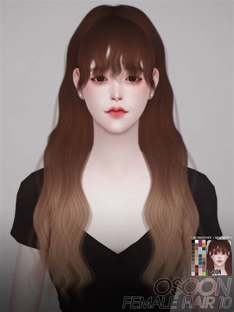 Sims 4 Hairs ~ Osoon Hair 10