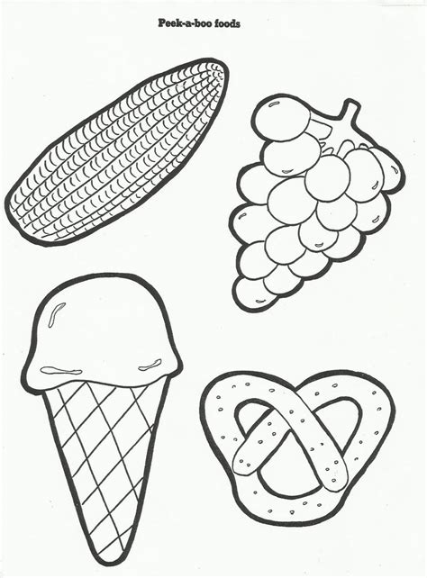 Download this sweet food collection in black and white vector illustration now. Nutrition coloring pages to download and print for free