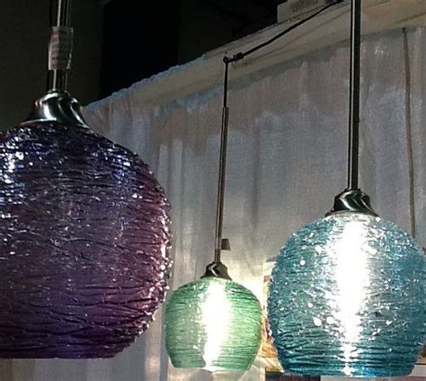 Large Hanging Art Spun Glass Sphere Pendant Light By Rebecca Zhukov On Etsy 450 00 Blown