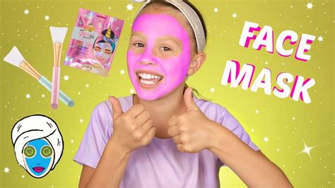 Colorful Face Mask Skincare Fun For Kids Youtube
