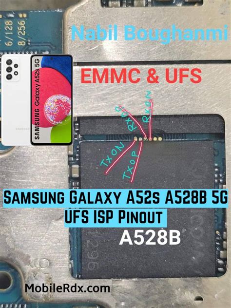 Samsung Galaxy A52s A528b 5g Ufs Isp Pinout Test Point Mobile Repairs