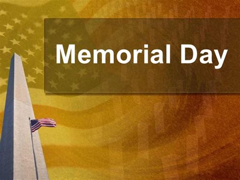 Memorial Day Powerpoint Presentation Ppt Template