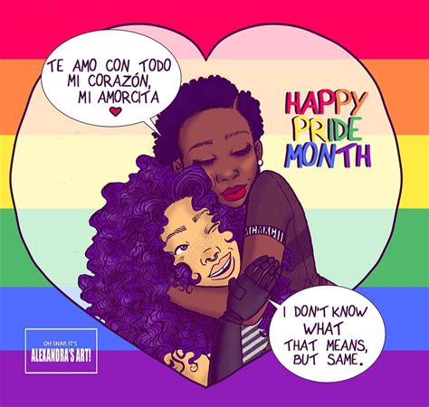 Ohsnapitsalexandrasart Happy Pride Black Women Art