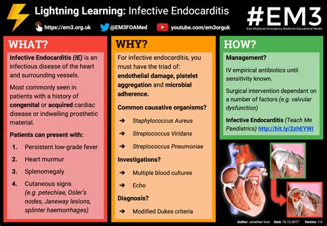 If it's not treated quickly, endocarditis can damage or destroy your heart valves. Infective Endocarditis - Management - TeachMePaediatrics