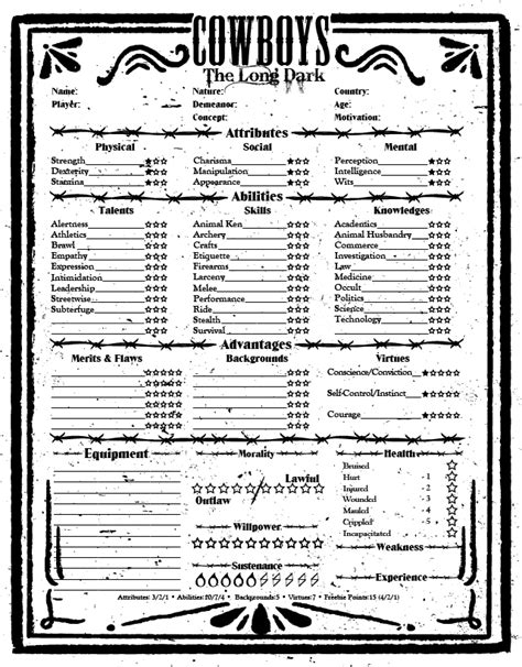 Vampire The Requiem Character Sheet Pdf Pdfshare