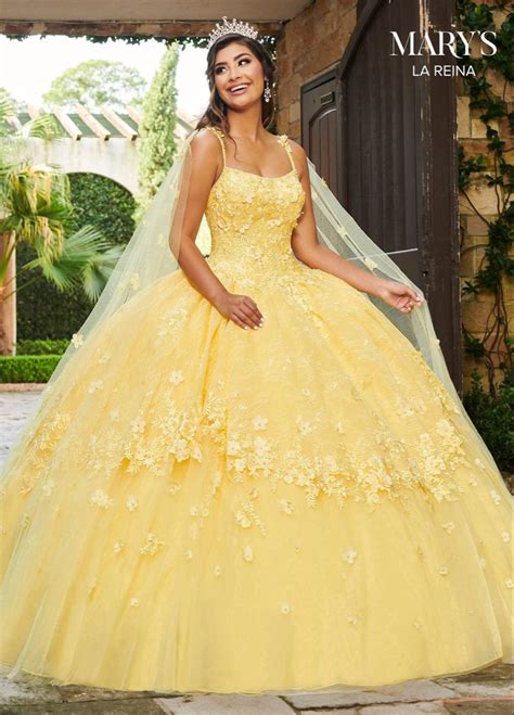 Cape Quinceanera Dress By Marys Bridal Mq2115 Quince Dresses