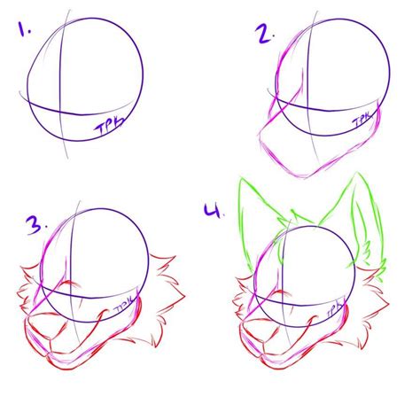 How To Draw A Furry Head Base